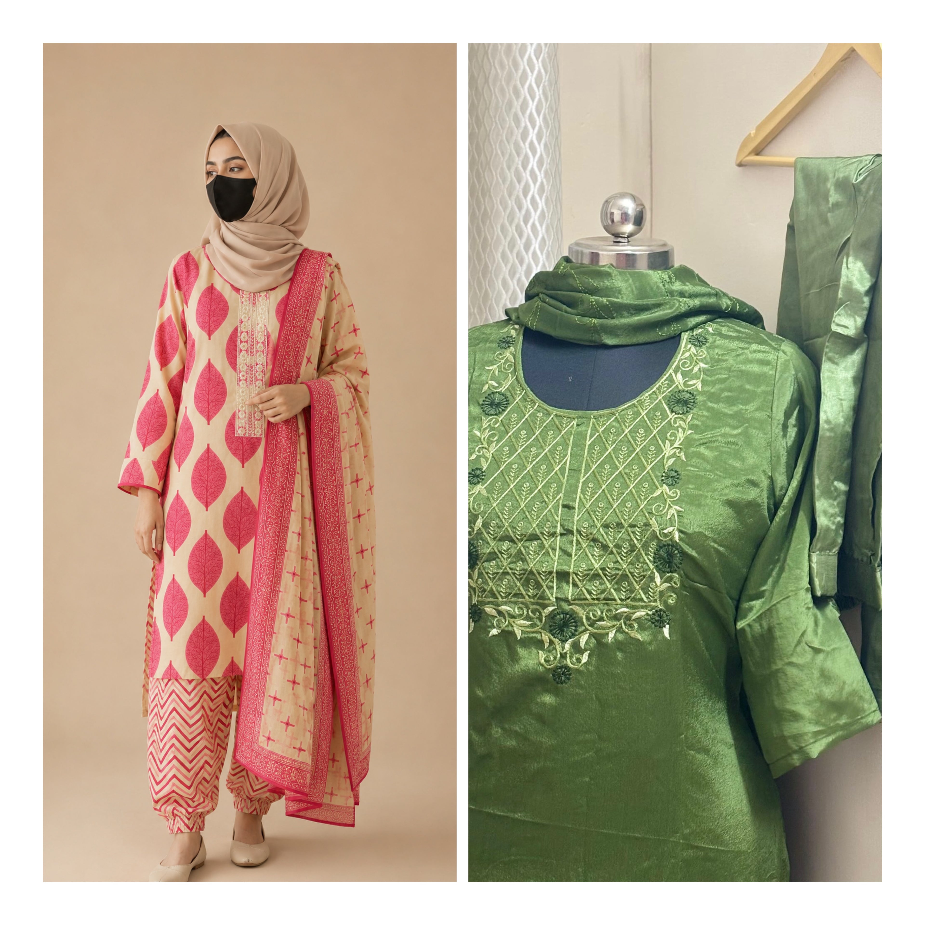 🌿 Kurta Set Combo – 2 Sets