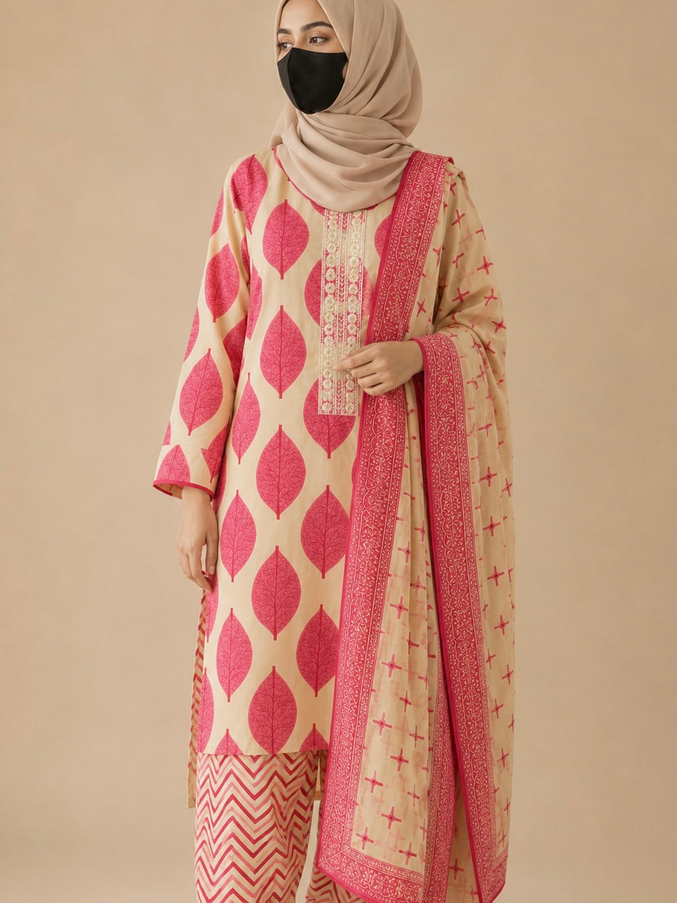 Cotton 3pcs set(pink)