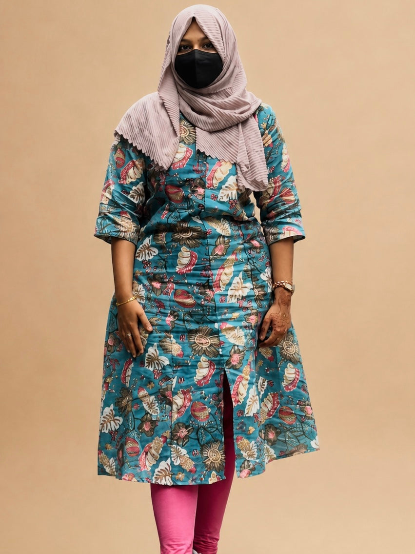 Floral aline kurti