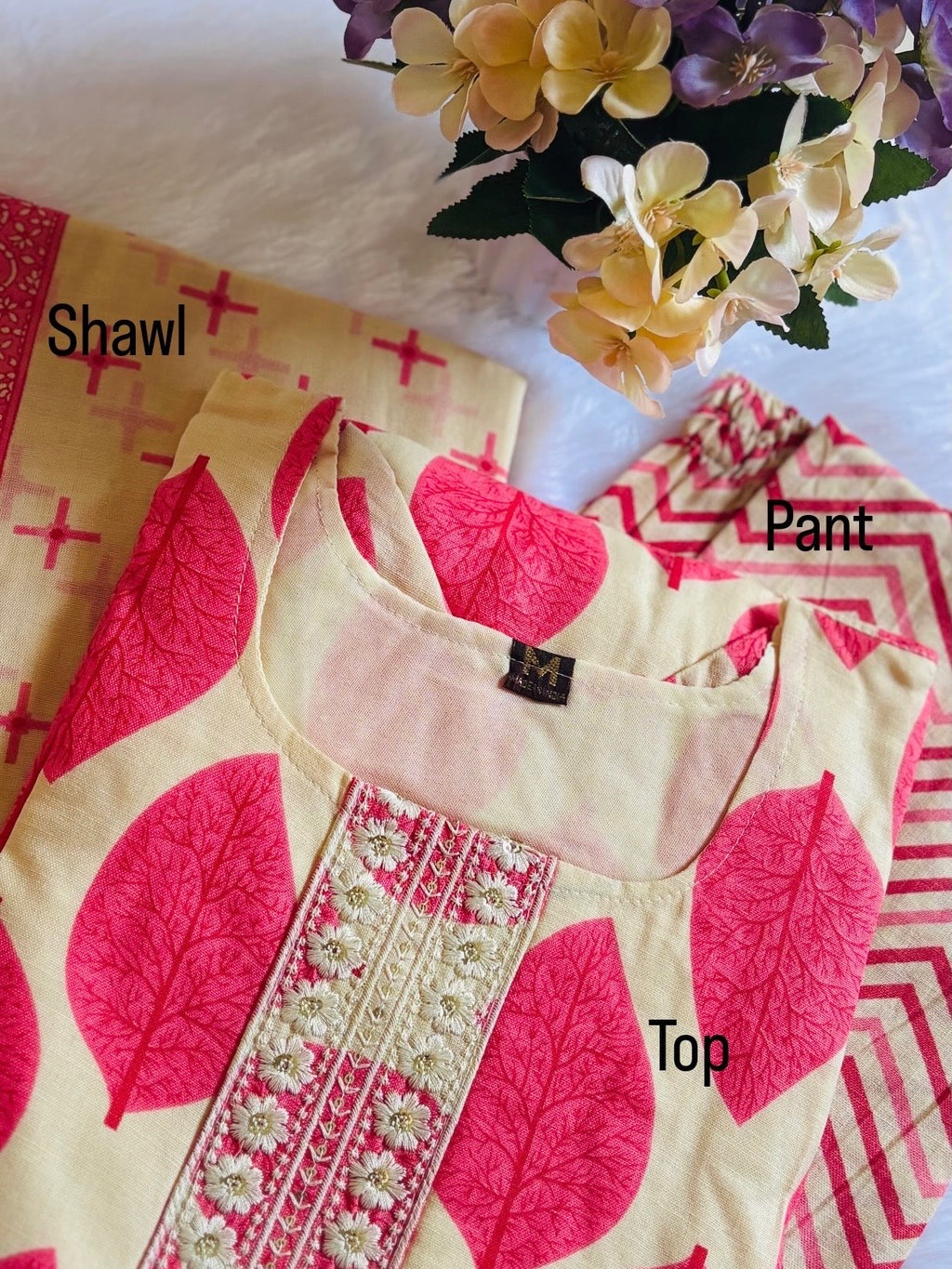 Cotton 3pcs set(pink)